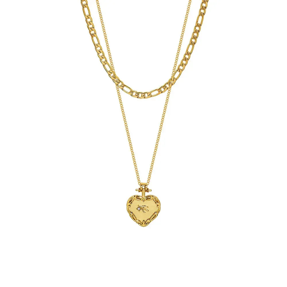 Marka Double-Layer Clavicle Chain - Viexta