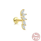 s925-sterling-silver-horse-eye-stud-earrings - Viexta
