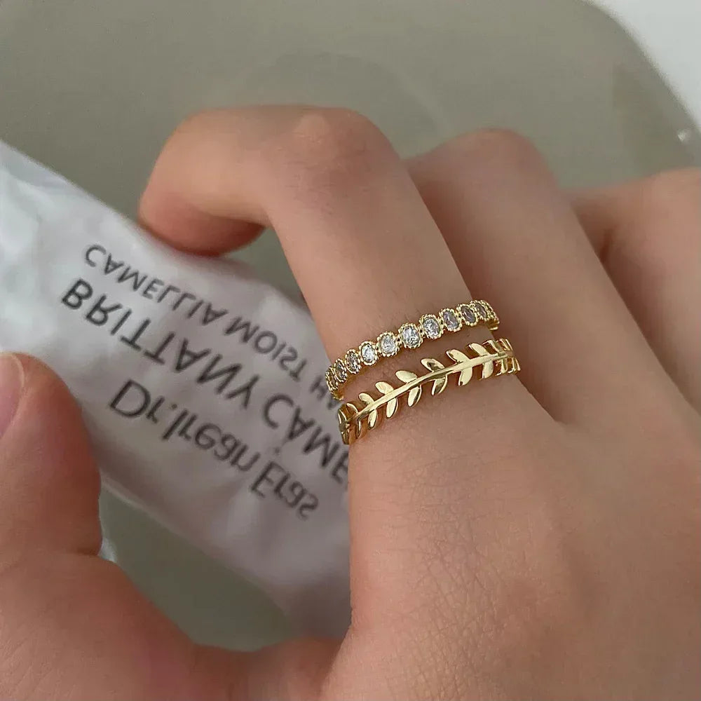 Women's Open-end Zircon Ring - Viexta