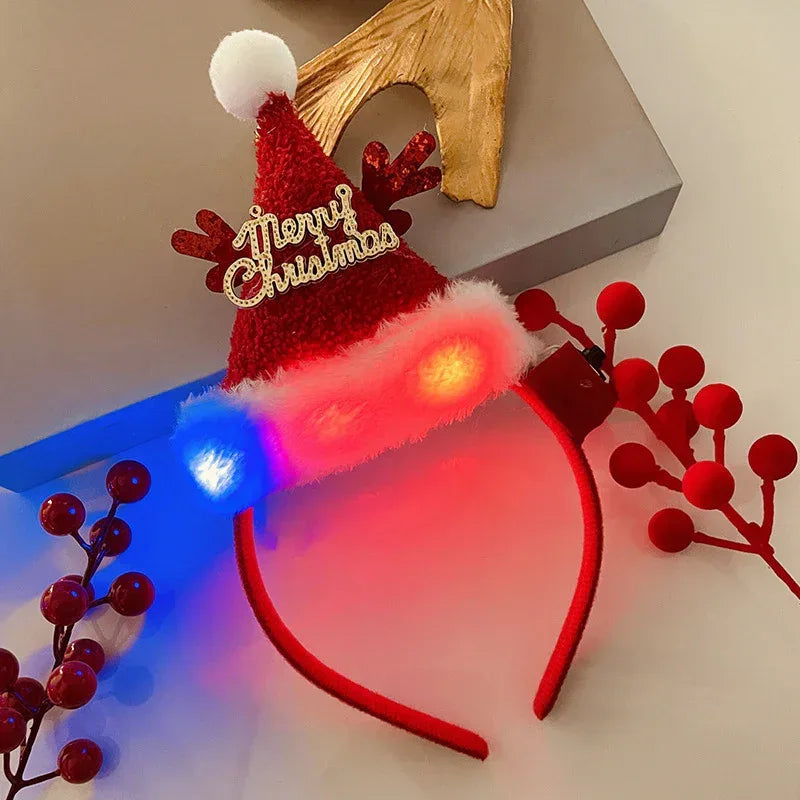 Christmas With Light Headband Snowflake - Viexta