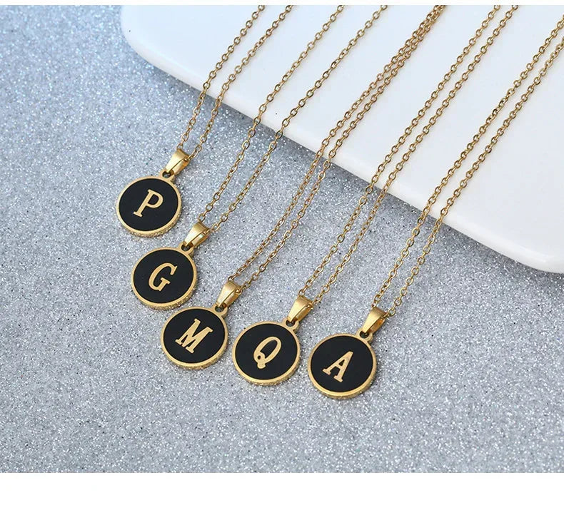 O-shaped Chain Letter Necklace - Viexta