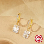 s925-sterling-silver-classic-diamond-eardrop-earring - Viexta