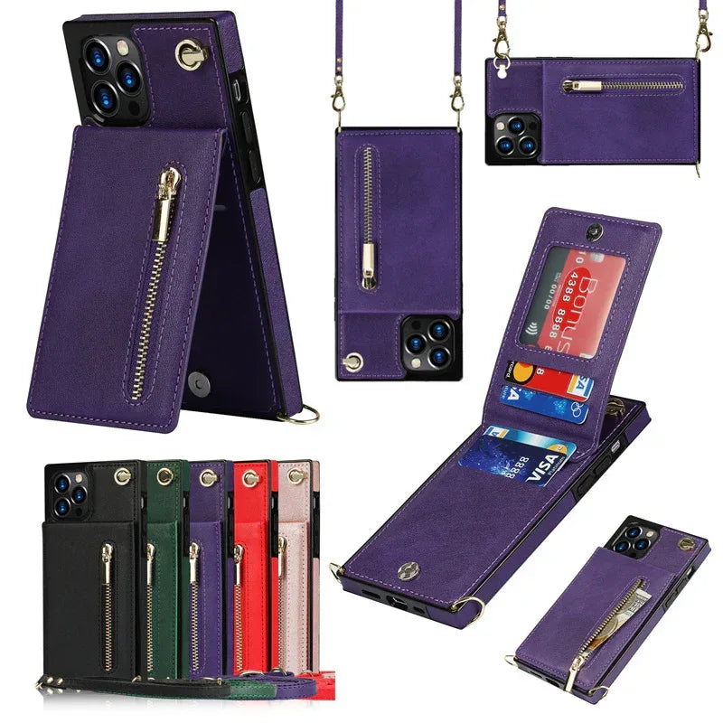 Crossbody XR Zipper iPhone Cover - Viexta