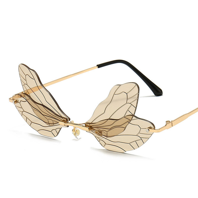 Dragonfly Wings Frameless Sunglasses