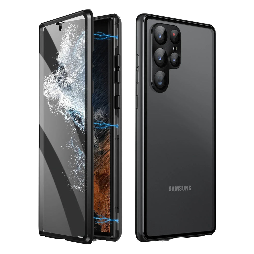 S24Ultra Peep-proof Magnetic Mirror Phone Case - Viexta