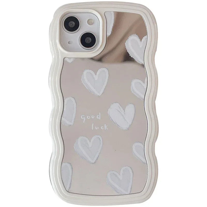 wave-edge-mirror-heart-samsung-ultra-case - Viexta