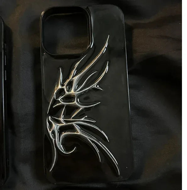Blooming Three-dimensional Wings iPhone Case - Viexta