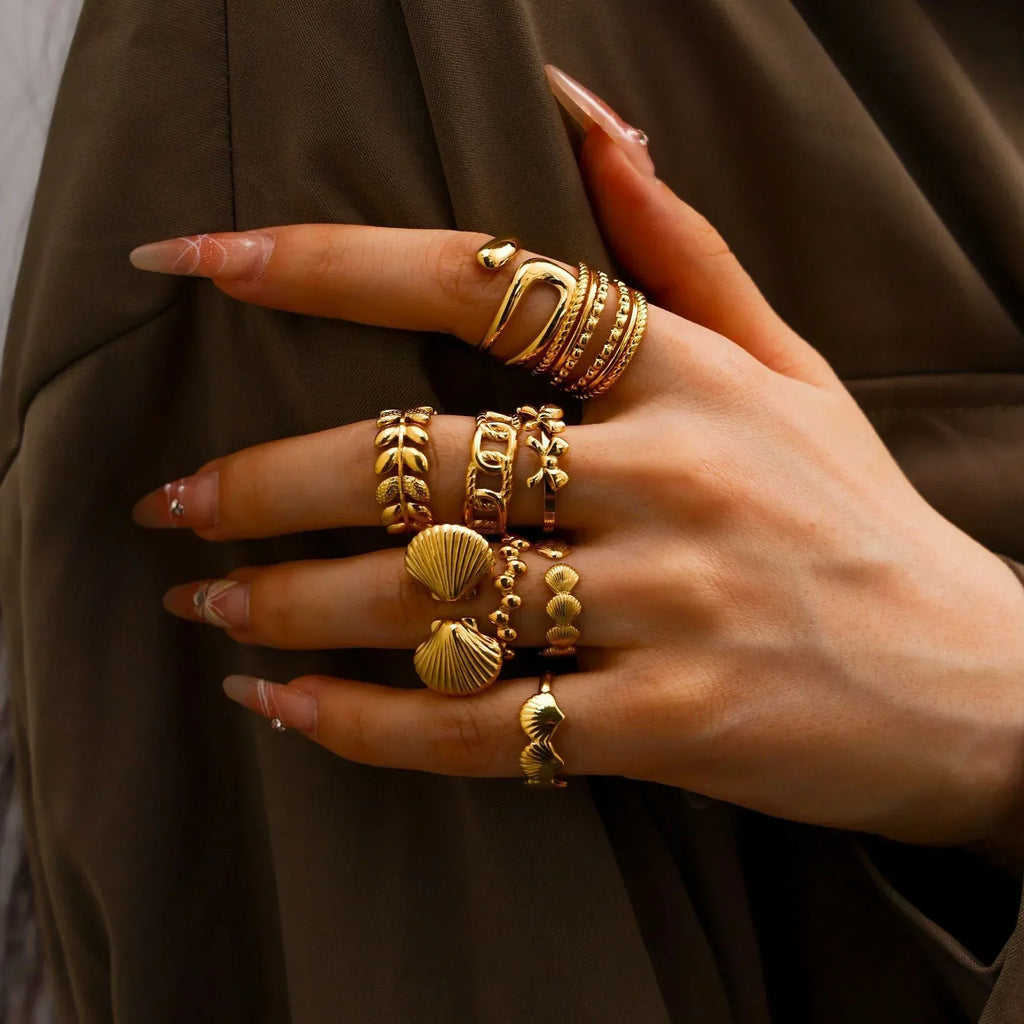 American Retro Stainless Steel Luxe Ring - Viexta