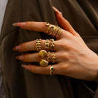 American Retro Stainless Steel Luxe Ring - Viexta