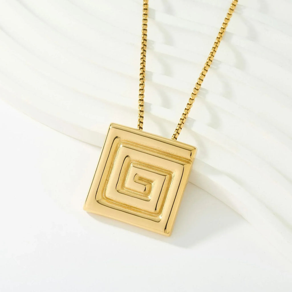 Ornament Stainless Steel Necklace - Viexta