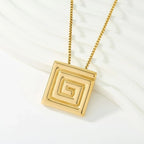 Ornament Stainless Steel Necklace - Viexta