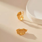 Leaves Brushed Retro Ear Clip - Viexta