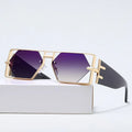 Hollow Big Square Rim Sunglasses - Viexta