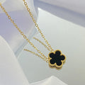 double-sided-titanium-steel-clover-necklace - Viexta