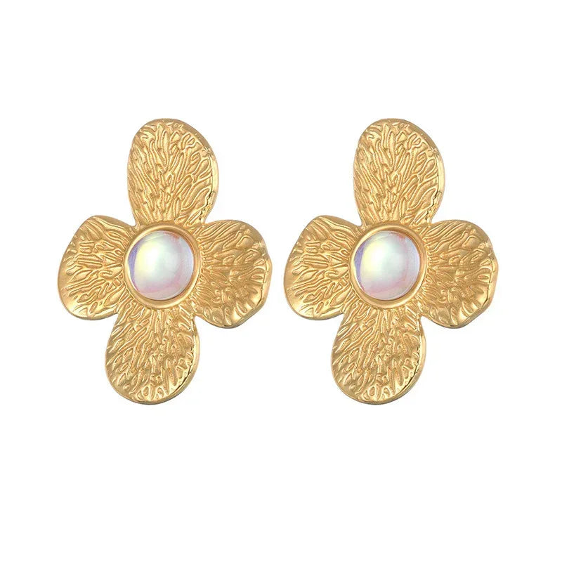 Irregular Flower Earrings - Viexta