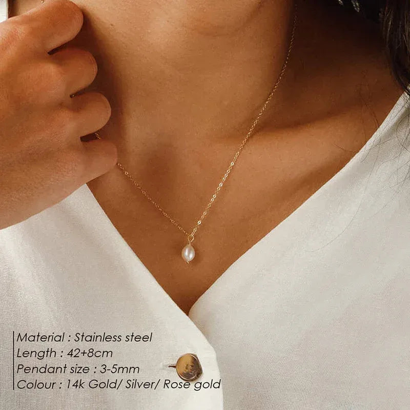 Baroque Pearl Necklace - Viexta