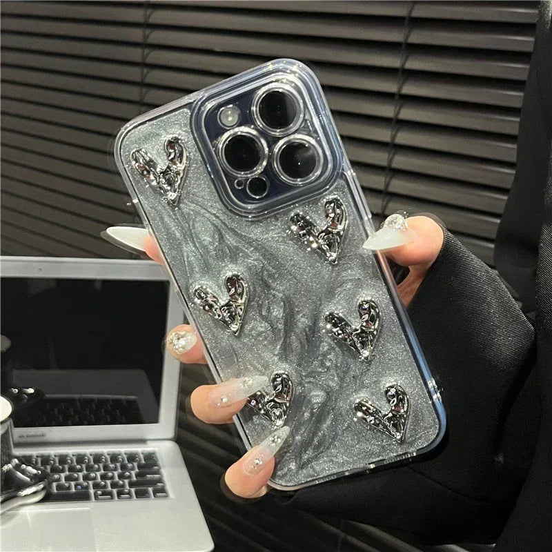 Cement Gray Mirror iPhone Case - Viexta