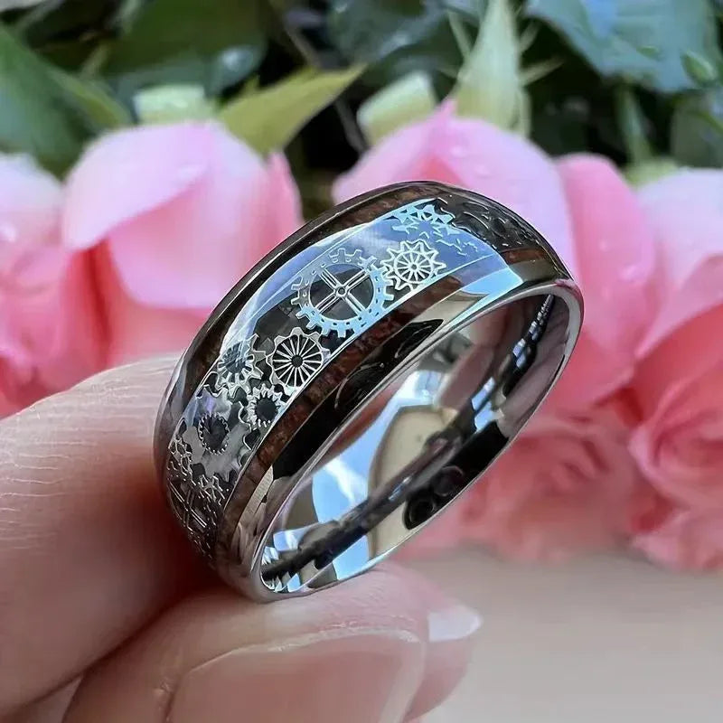 Creative Wide Mechanical Gear Patch Ring - Viexta