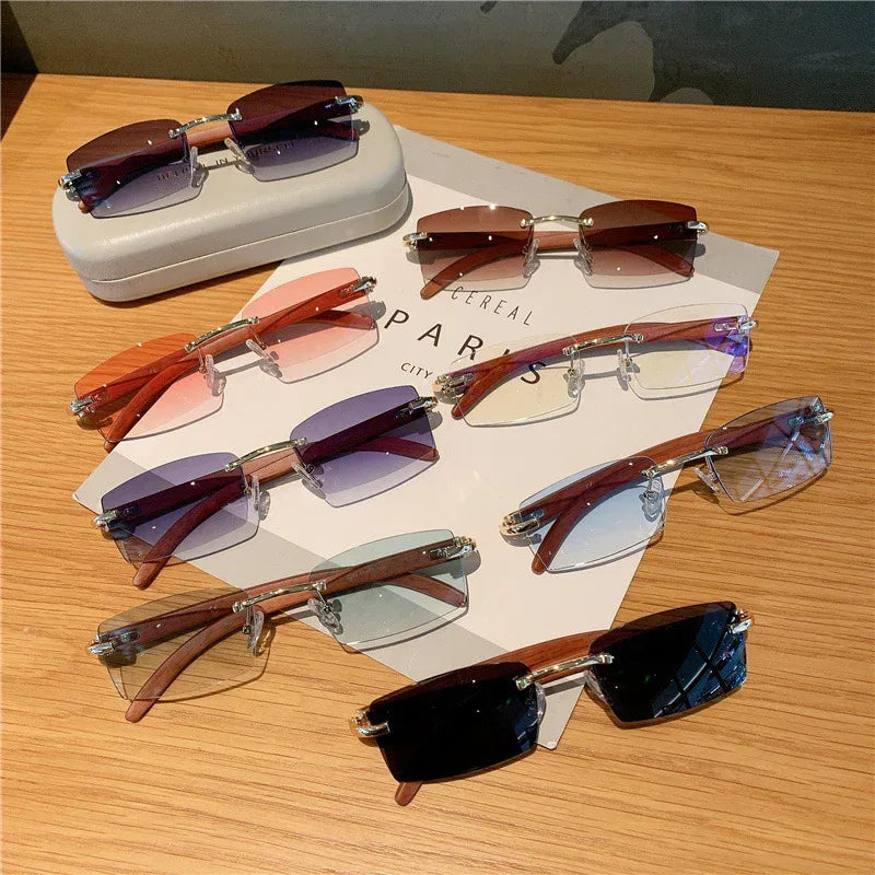 Wood Grain Sunglasses - Viexta