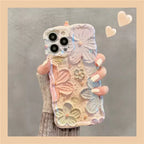 twisted-edge-oil-painting-flower-iphone-case - Viexta