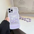 Purple Oil Painting Flower iPhone Case - Viexta