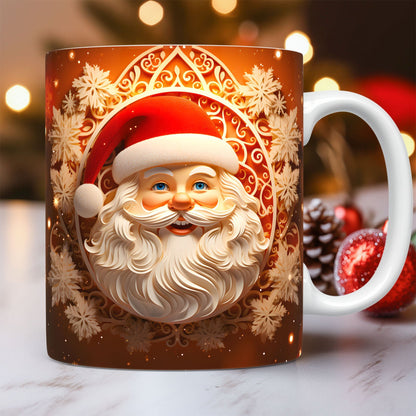 Creative 3D Christmas Ceramic Mug