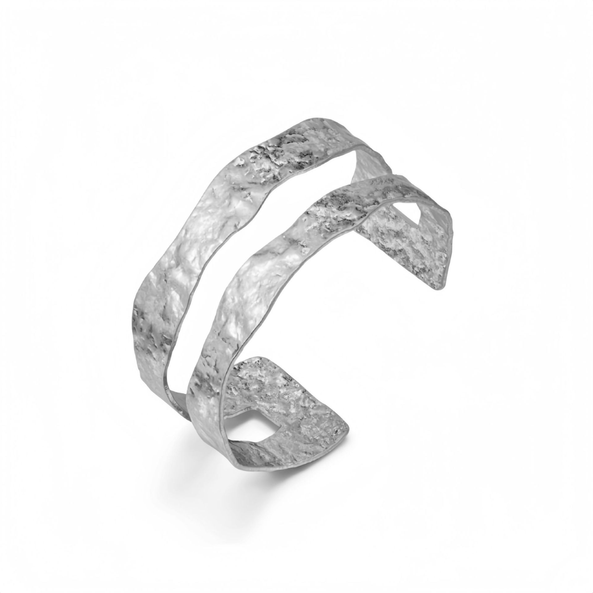 Semi-Circular Hollow C-Shape Bangle