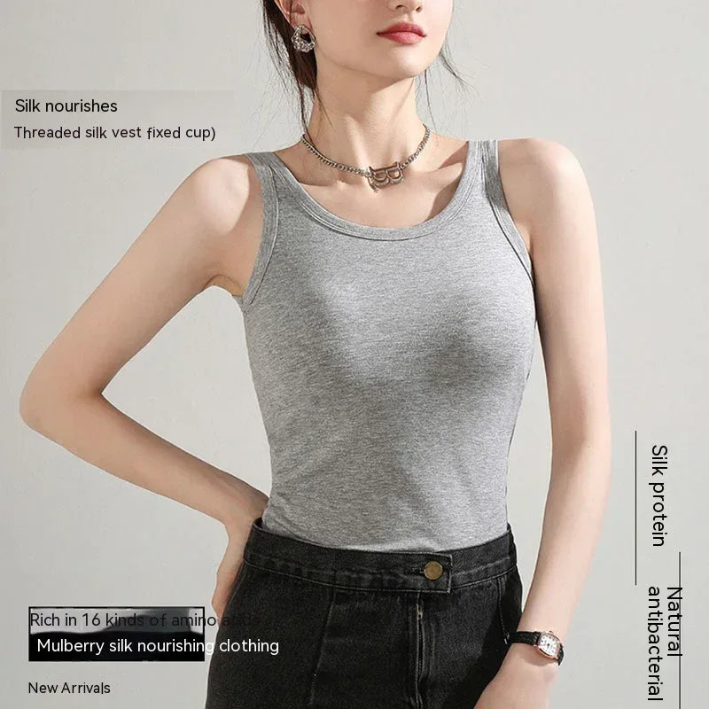 Cup Cover One-piece Tank Top - Viexta