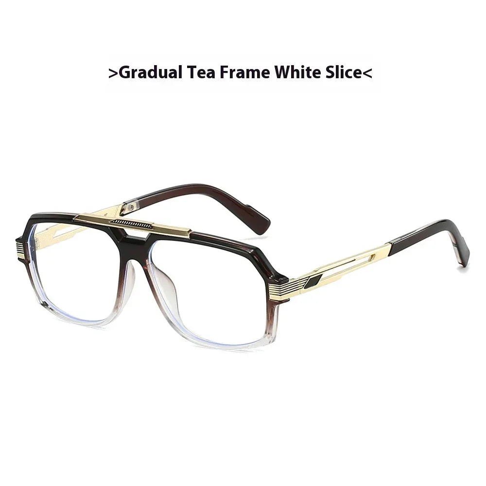 Metal Mirror Sun-resistant Sunglasses - Viexta