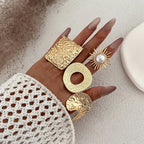 twin-pleated-square-ring - Viexta