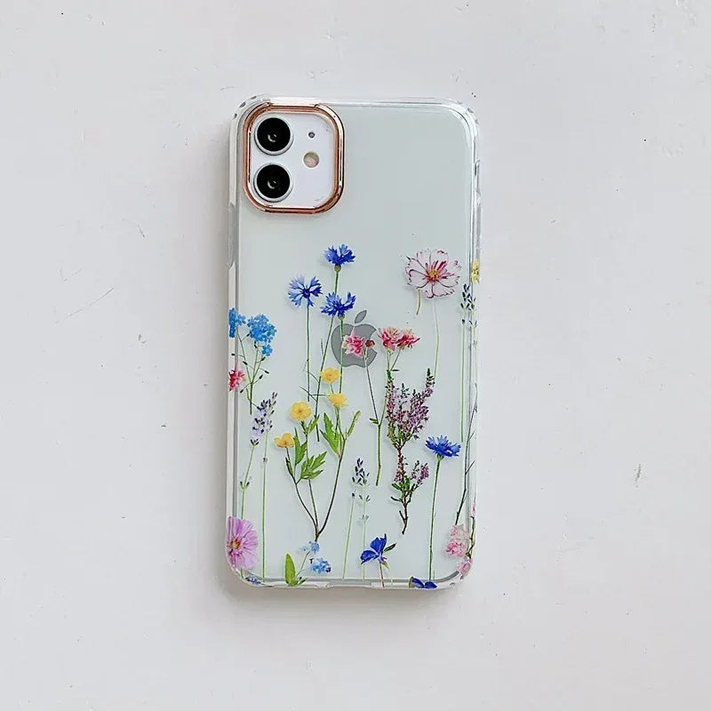Fresh Flowers And Grass iPhone Case - Viexta