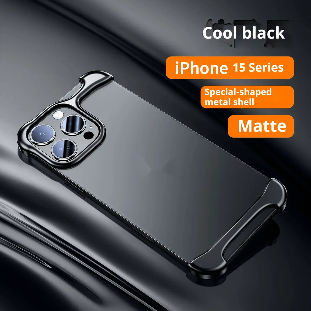 Seamless Shell Anti-fall Metal Corner iPhone Case - Viexta