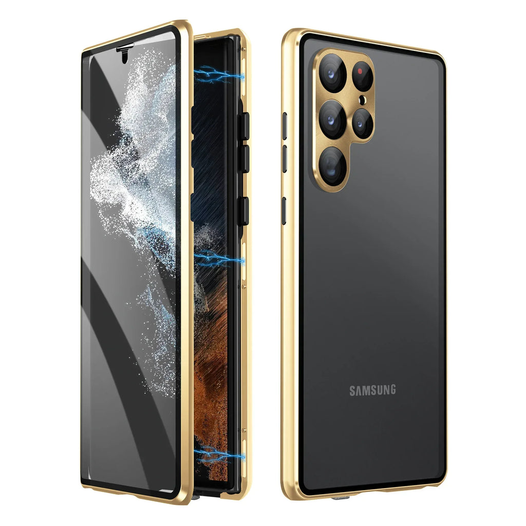 S24Ultra Peep-proof Magnetic Mirror Phone Case - Viexta