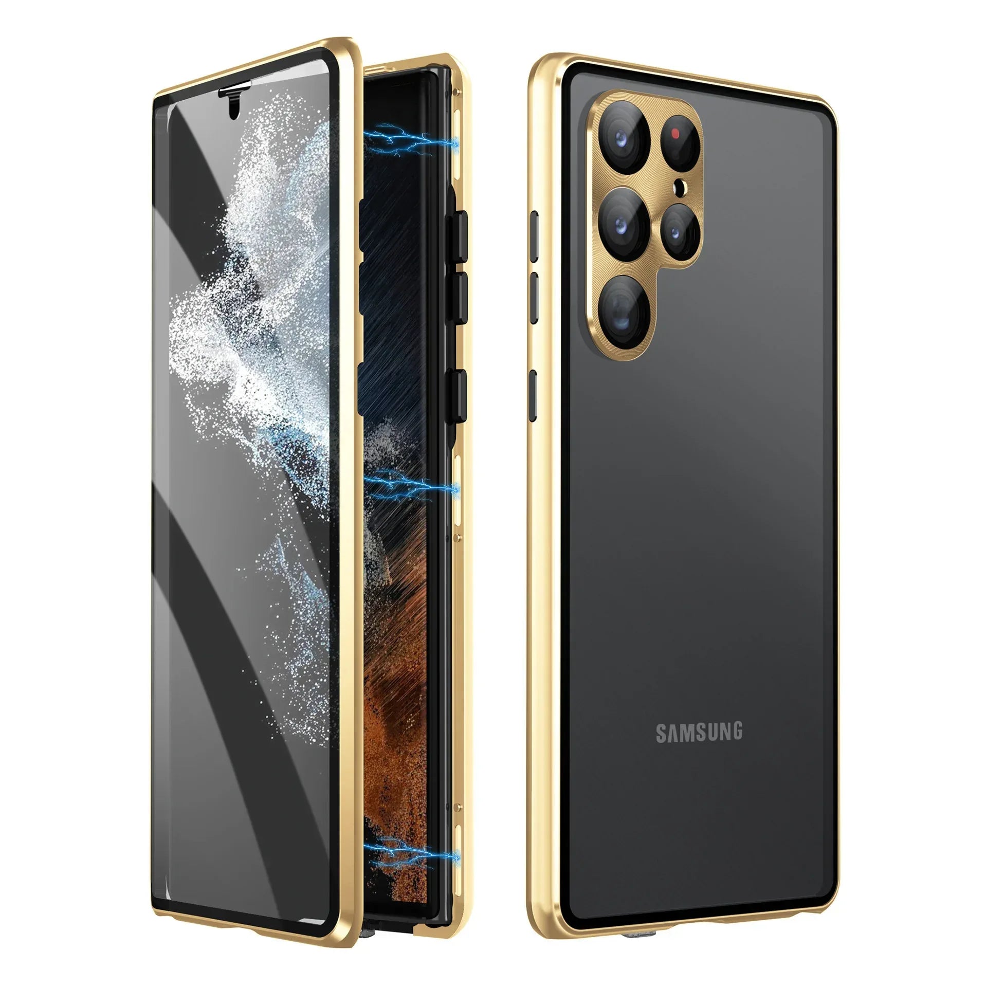 S24Ultra Peep-proof Magnetic Mirror Phone Case - Viexta