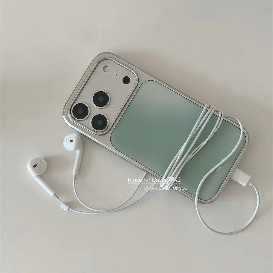Instagram Minimalist Solid-color Gradient Matcha Green iPhone Case - Viexta
