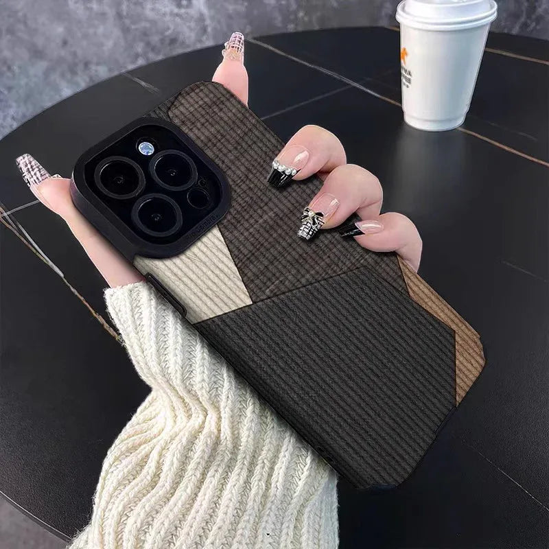 Patchwork-patterned iPhone Case - Viexta