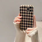 Thousand Bird Checker Woolen iPhone Case - Viexta