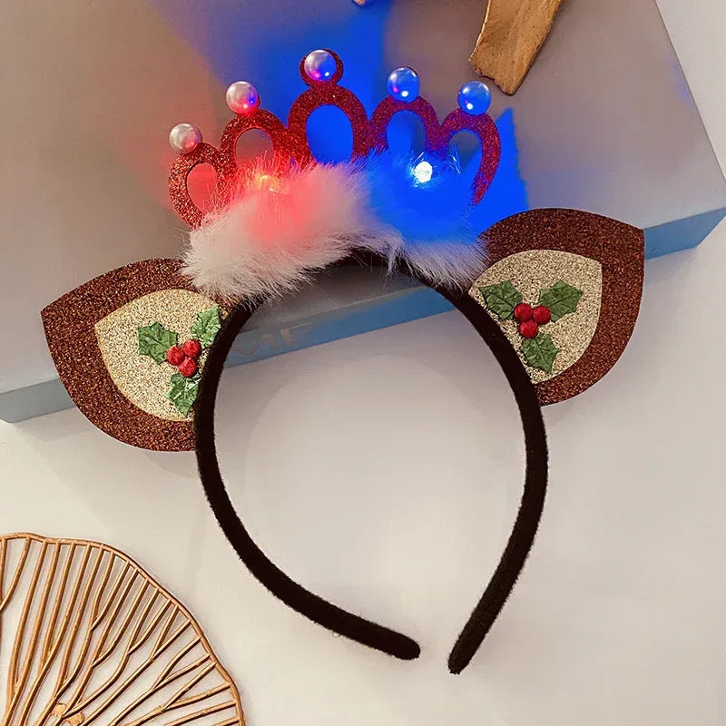 Christmas With Light Headband Snowflake - Viexta