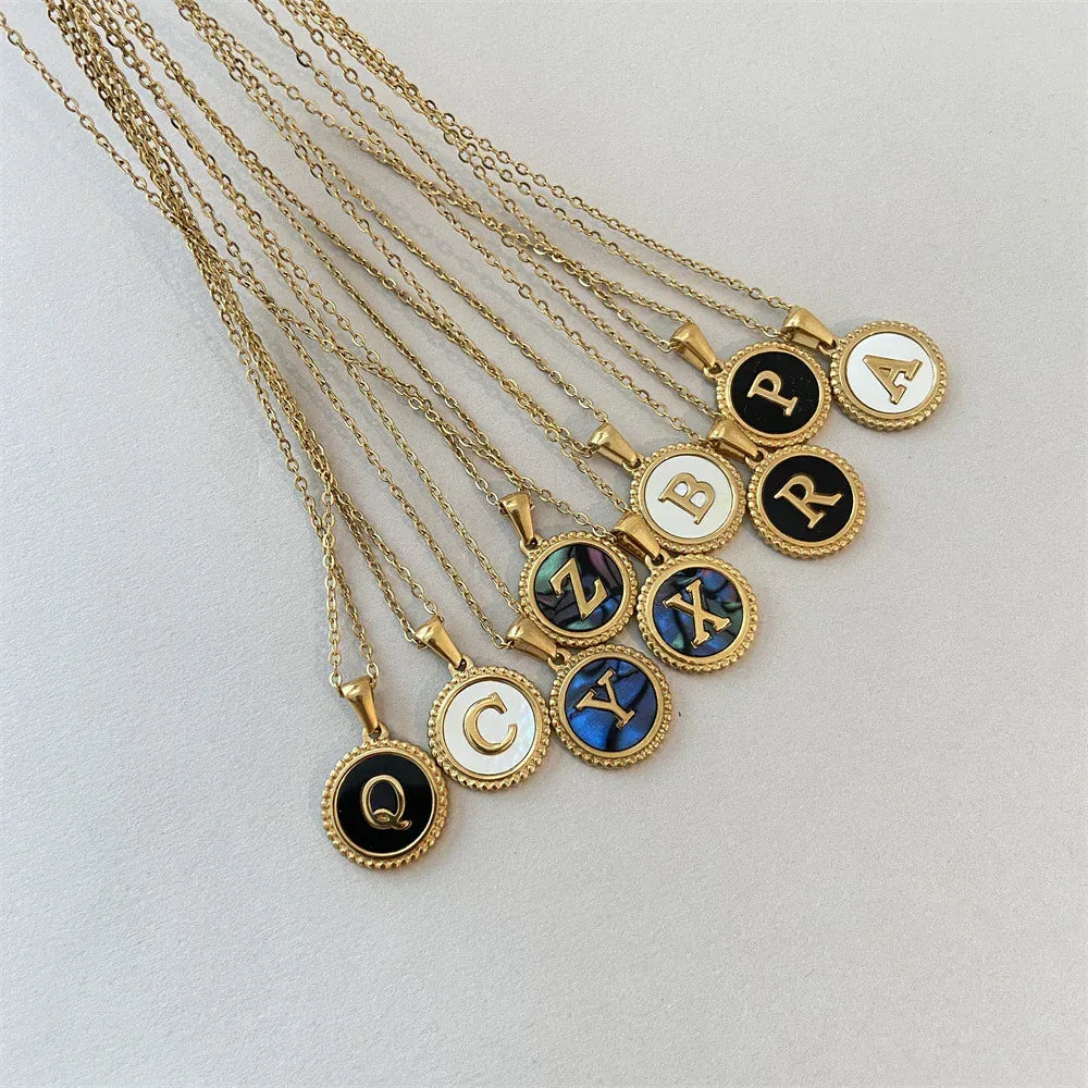 Coin Pendant Titanium Necklace - Viexta