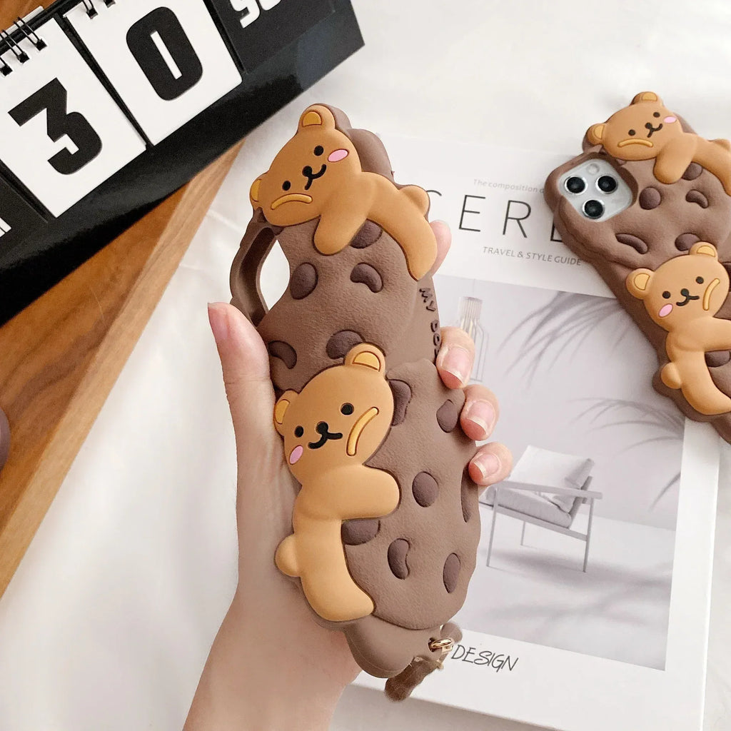 Cute Cookie Bear iPhone Case - Viexta