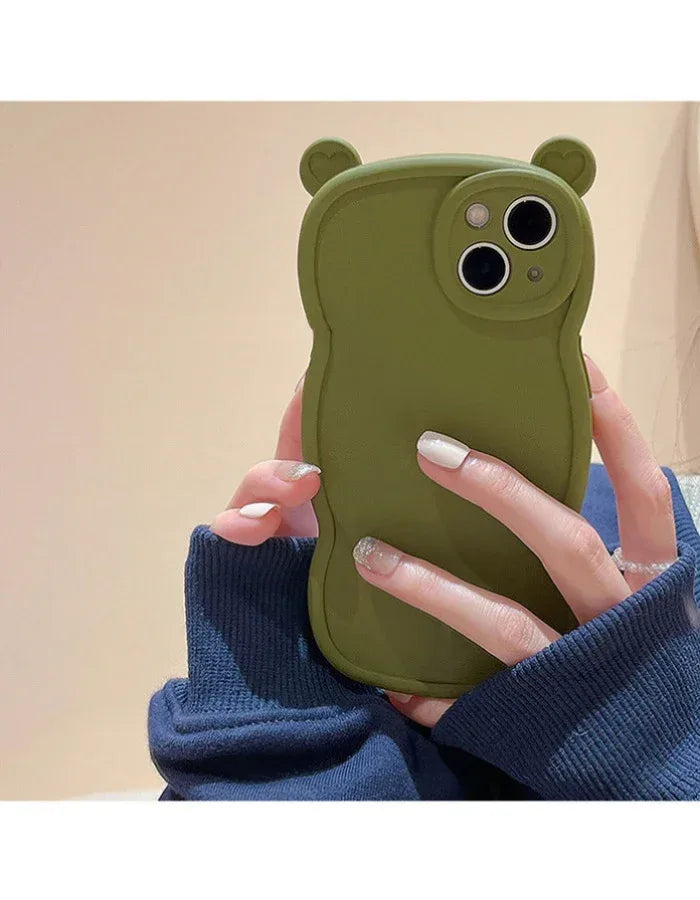 Solid Bear Ear Retro iPhone Case - Viexta