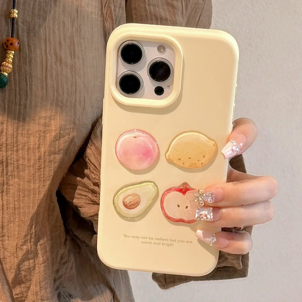 Graffiti 3D Oil Painting Fruit iPhone Case - Viexta