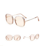 Colorful Large Half Frame Sunglasses