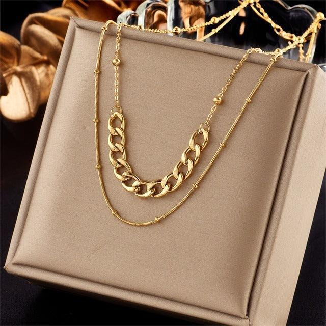 316L Stainless Steel Beaded Necklace - Viexta