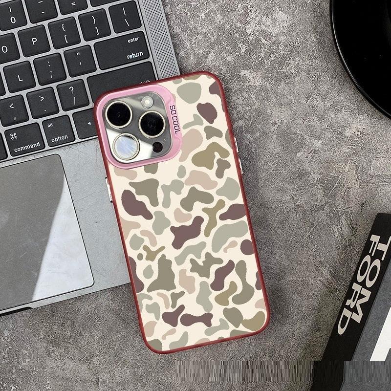 Vintage Leopard Print Frosted iPhone Shell - Viexta
