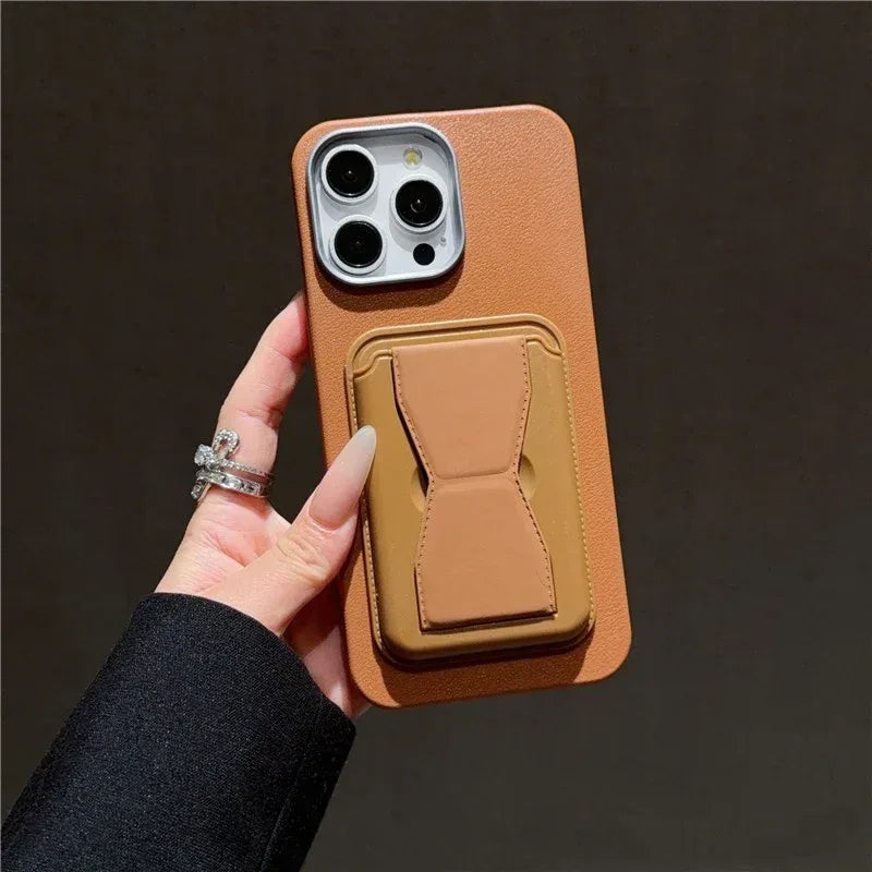 Leather Card Holder iPhone case - Viexta
