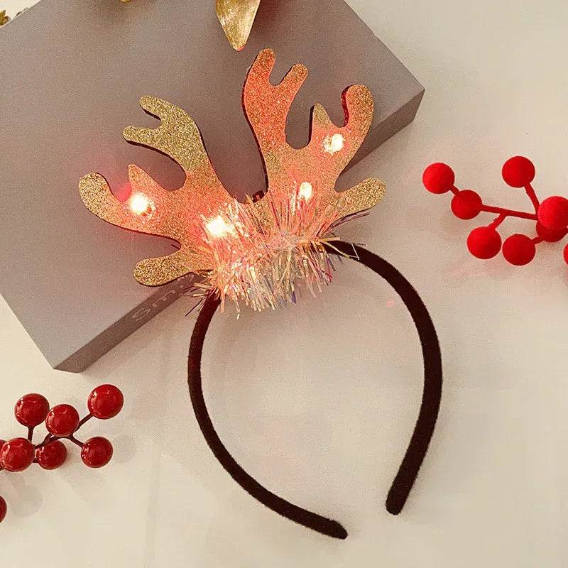 Christmas With Light Headband Snowflake - Viexta