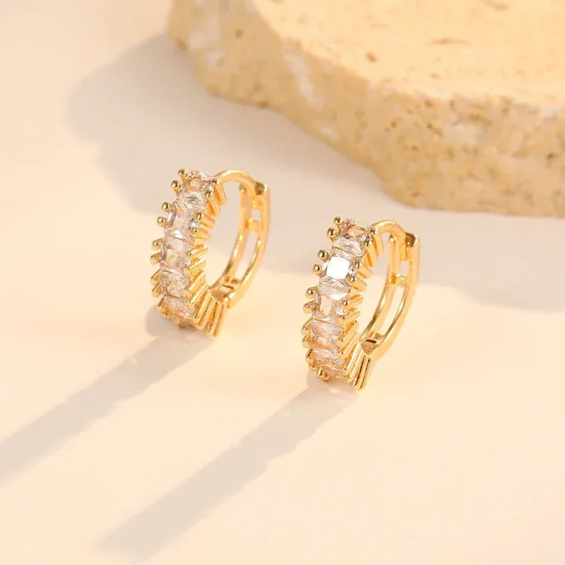 Zircon !8k Stud Earrings - Viexta