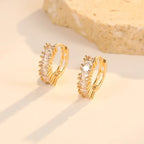 Zircon !8k Stud Earrings - Viexta