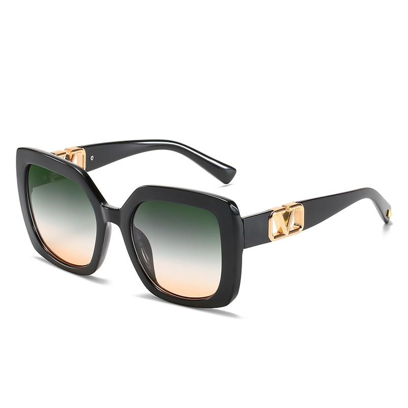 New Fashion Square Sunglasses Trend V-Shaped Sunglasses Women's Large Frame Sunglasses